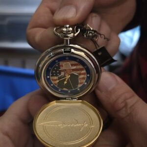 Franklin Mint Gold and Silver Pocket Watch